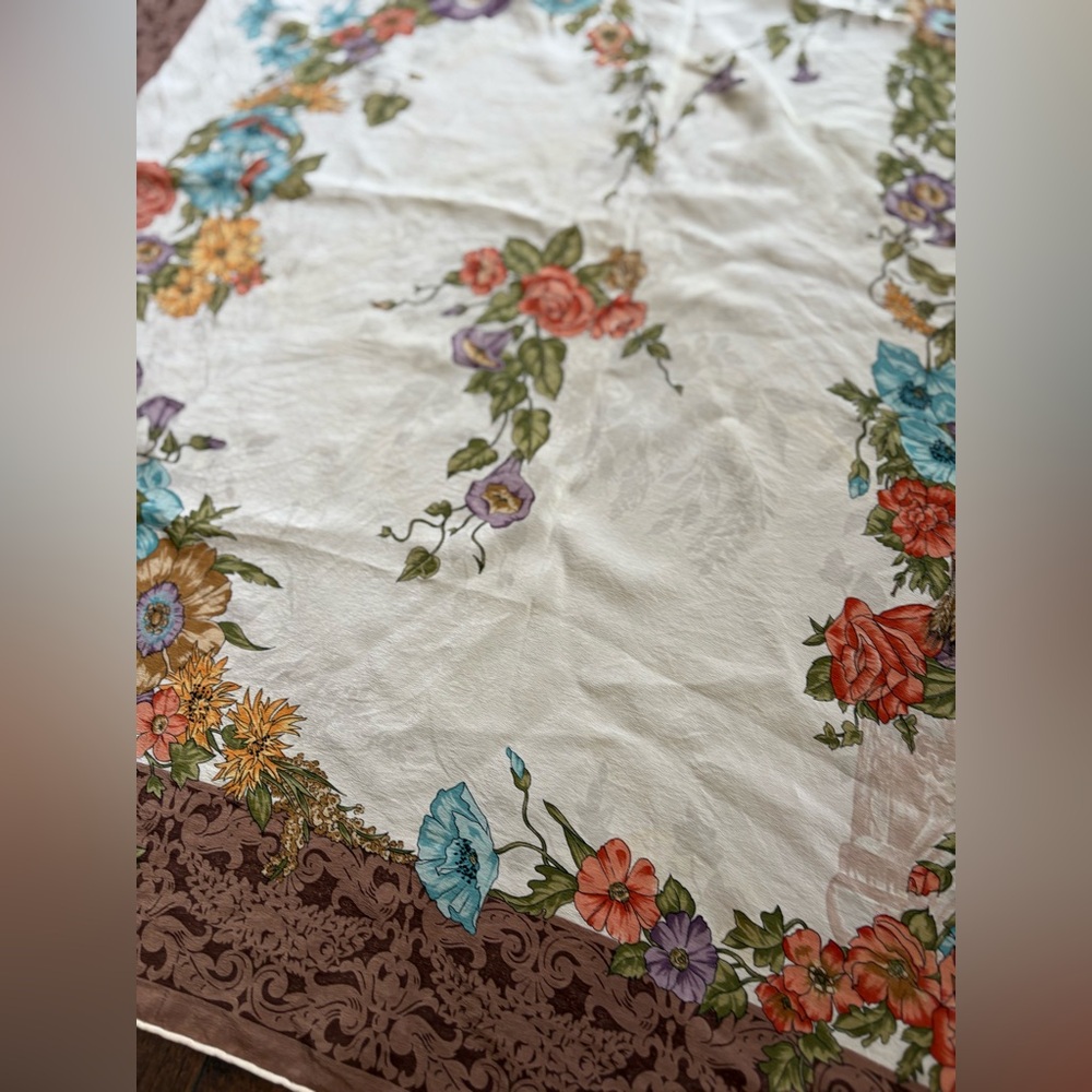 CHRISTIAN DIOR Vintage Solk Scarf - Picture 3 of 11